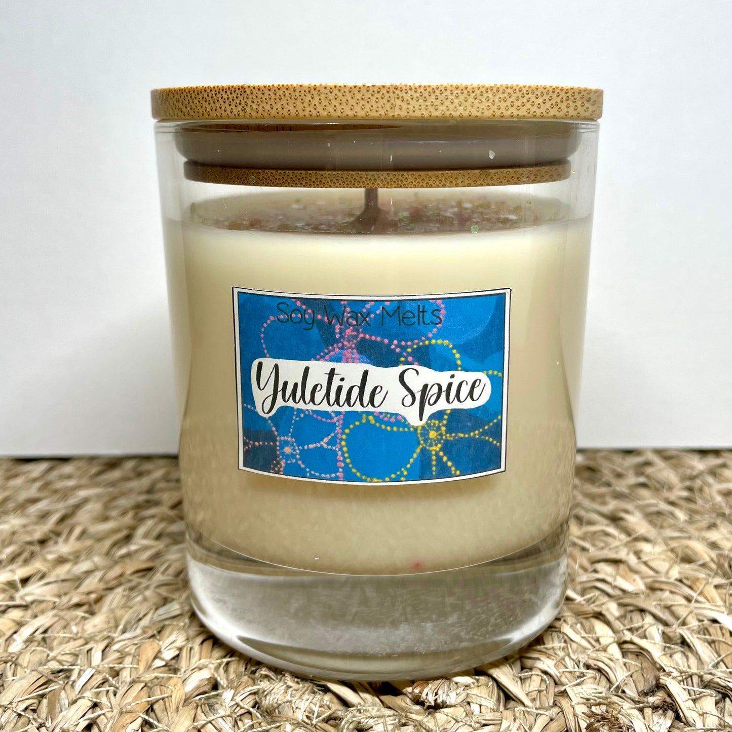 Yuletide spice handmade soy candle