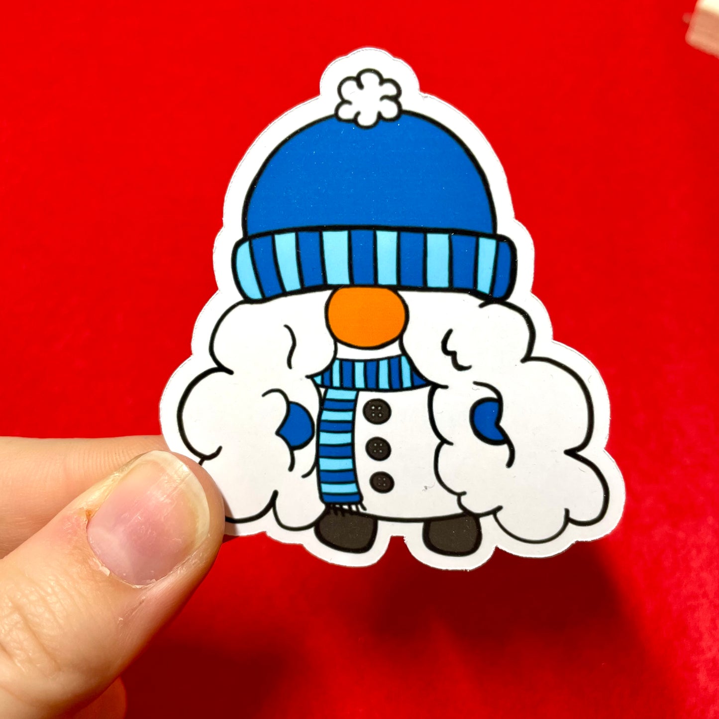 Cute Christmas Gnome Character stickers