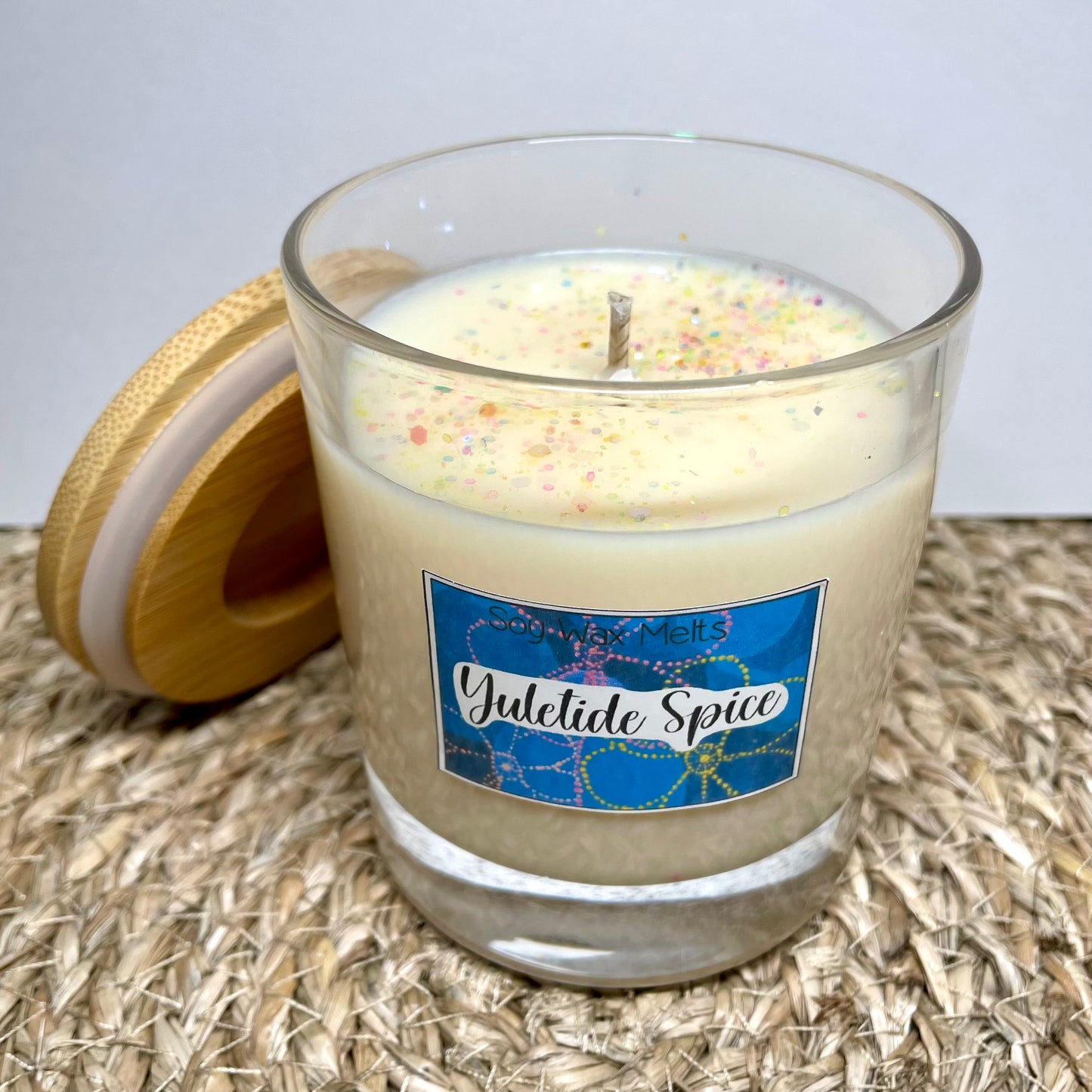 Yuletide spice handmade soy candle