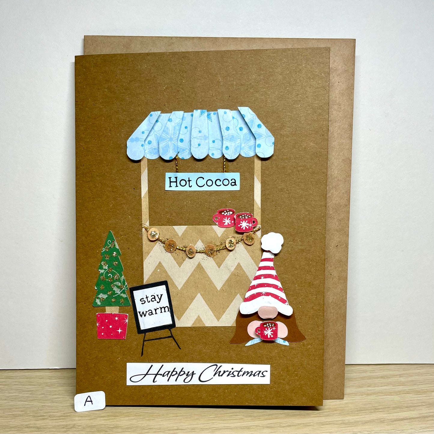 Christmas Gnome Hot Cocoa Greeting card