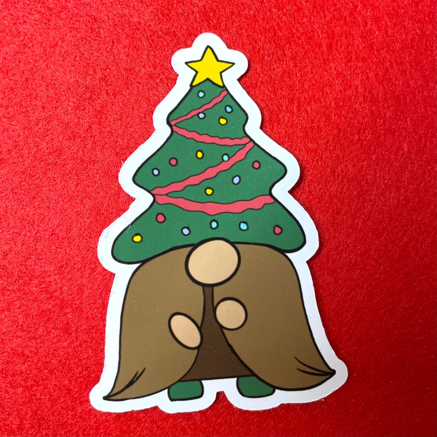 Cute Christmas Gnome Character stickers