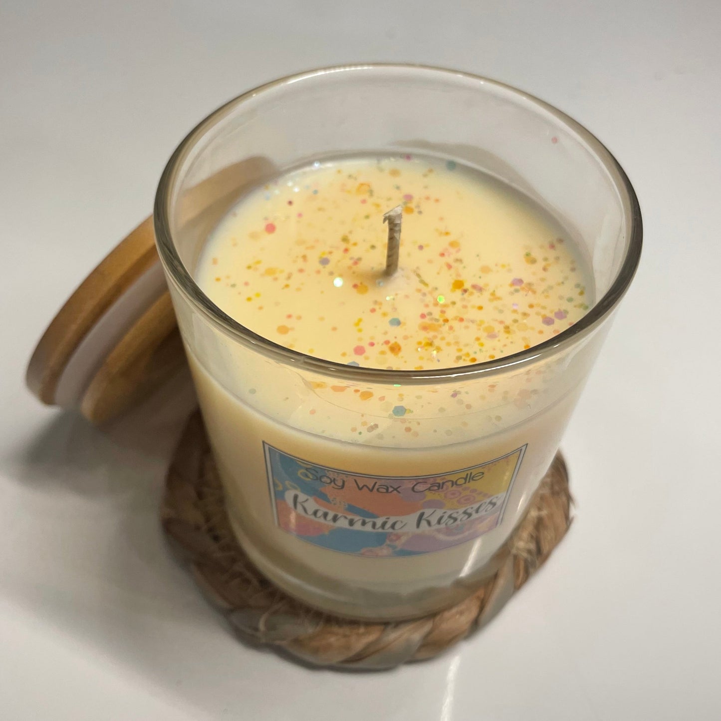 Karmic kisses handmade soy candle