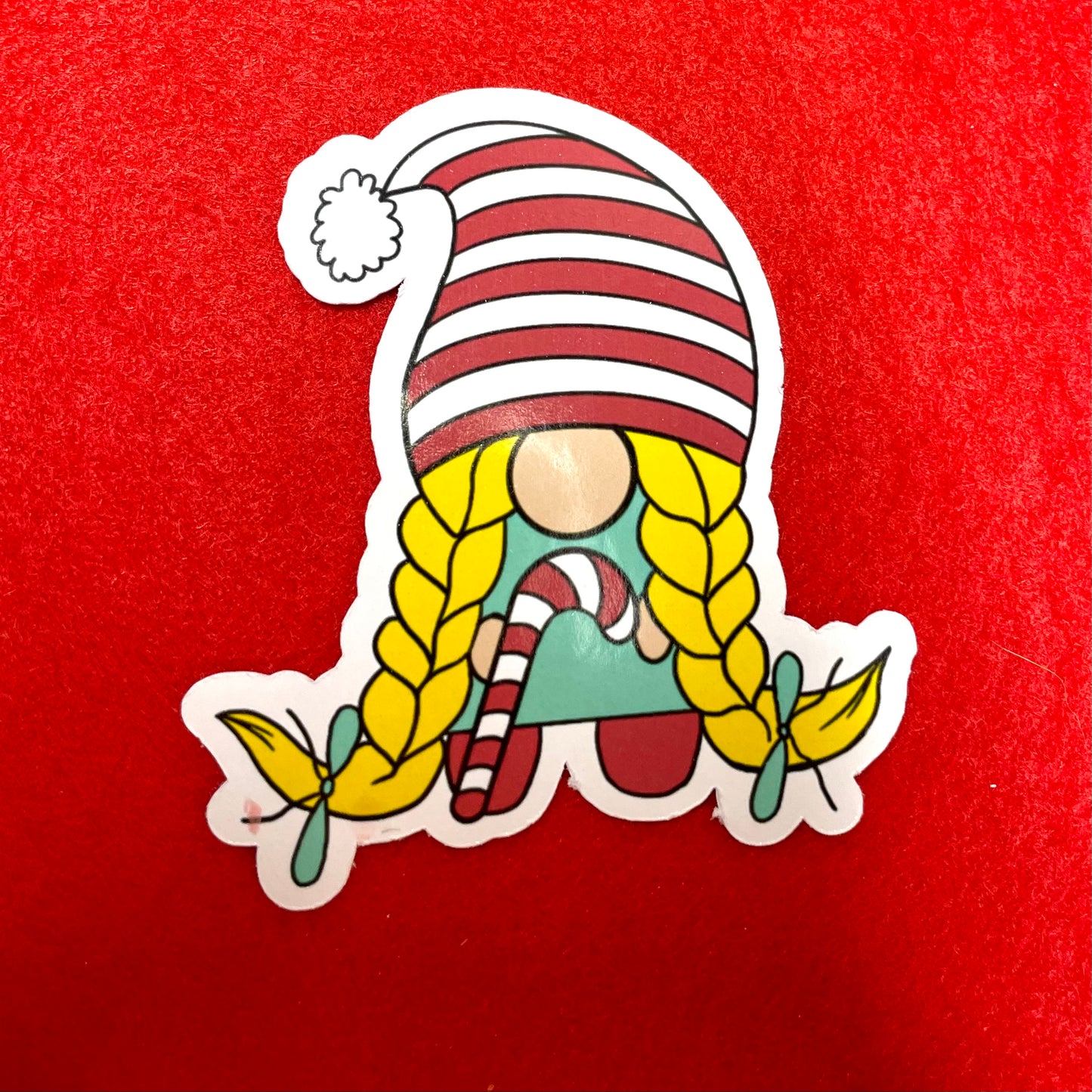 Cute Christmas Gnome Character stickers