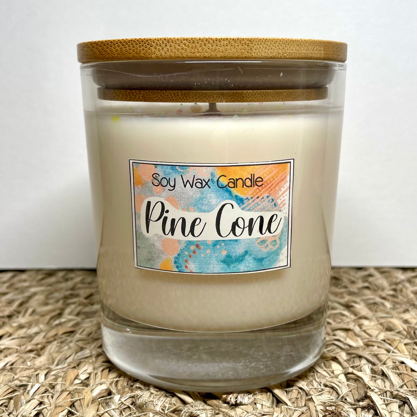 Pine cone handmade soy candle