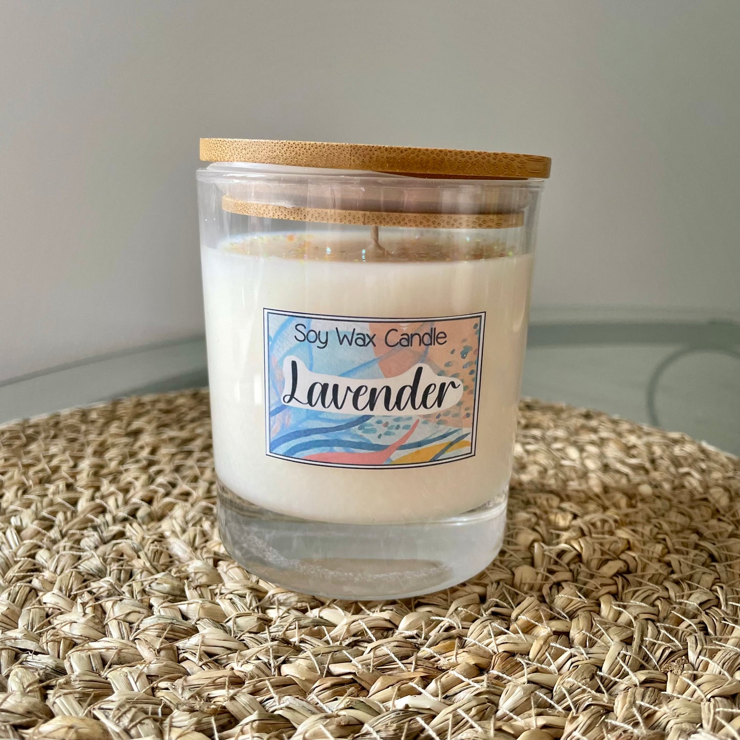 Lavender handmade soy candle