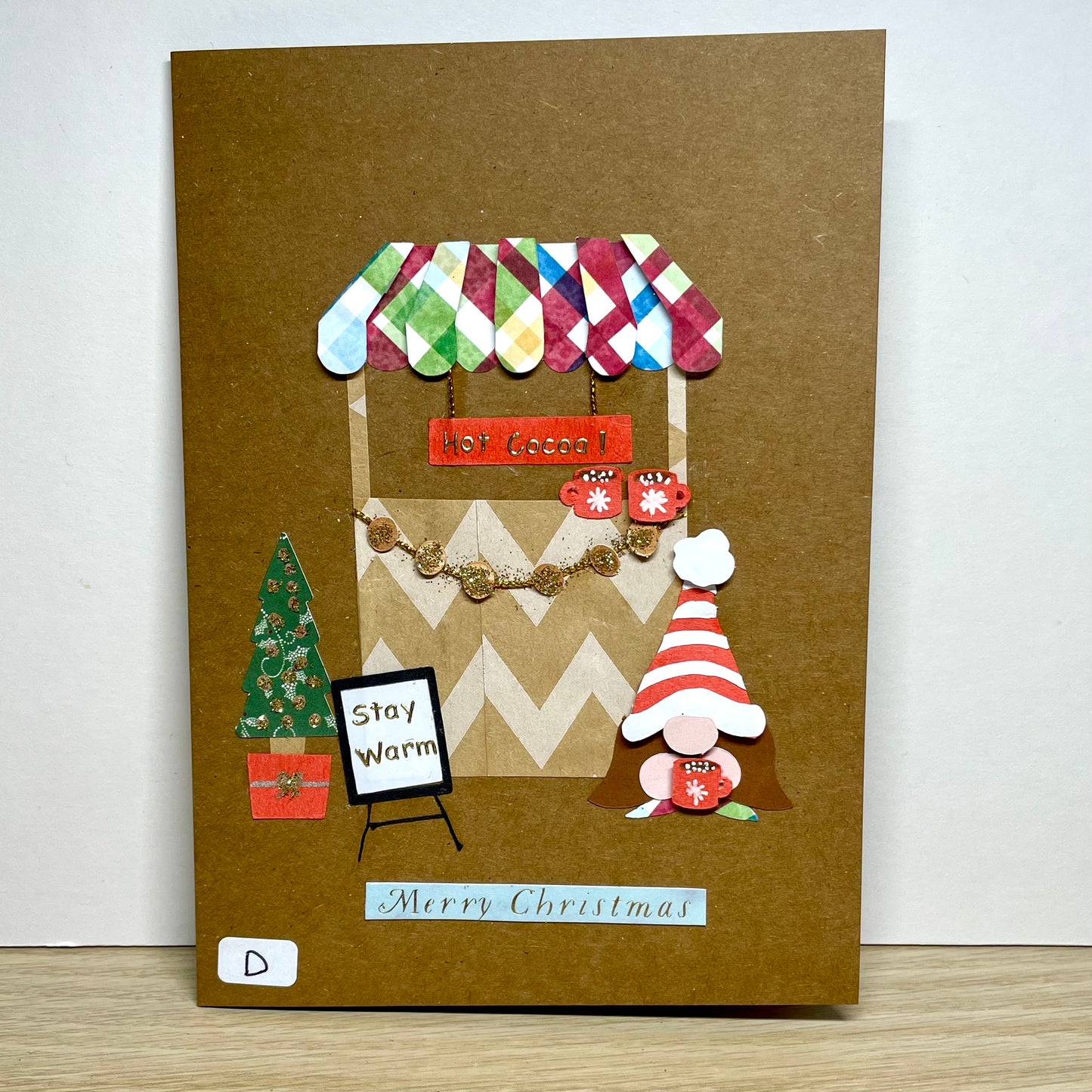 Christmas Gnome Hot Cocoa Greeting card