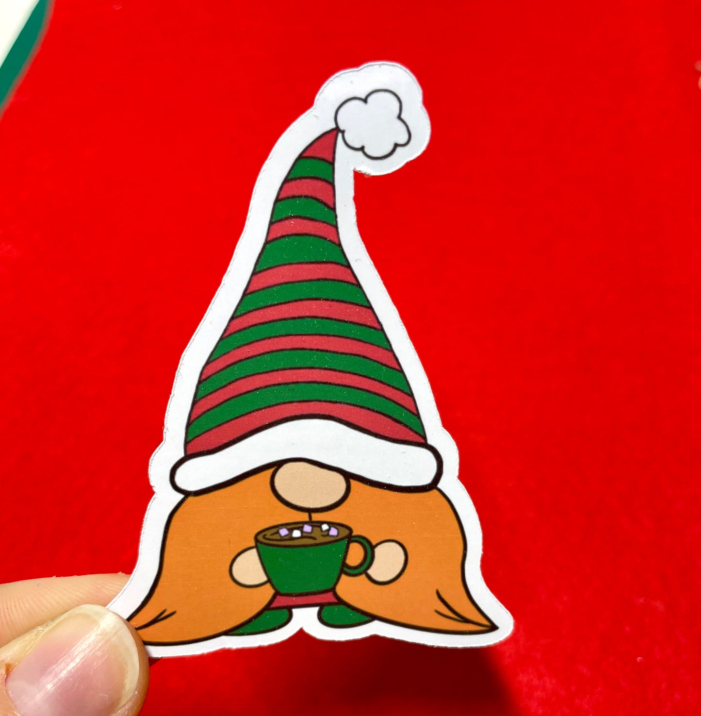 Cute Christmas Gnome Character stickers