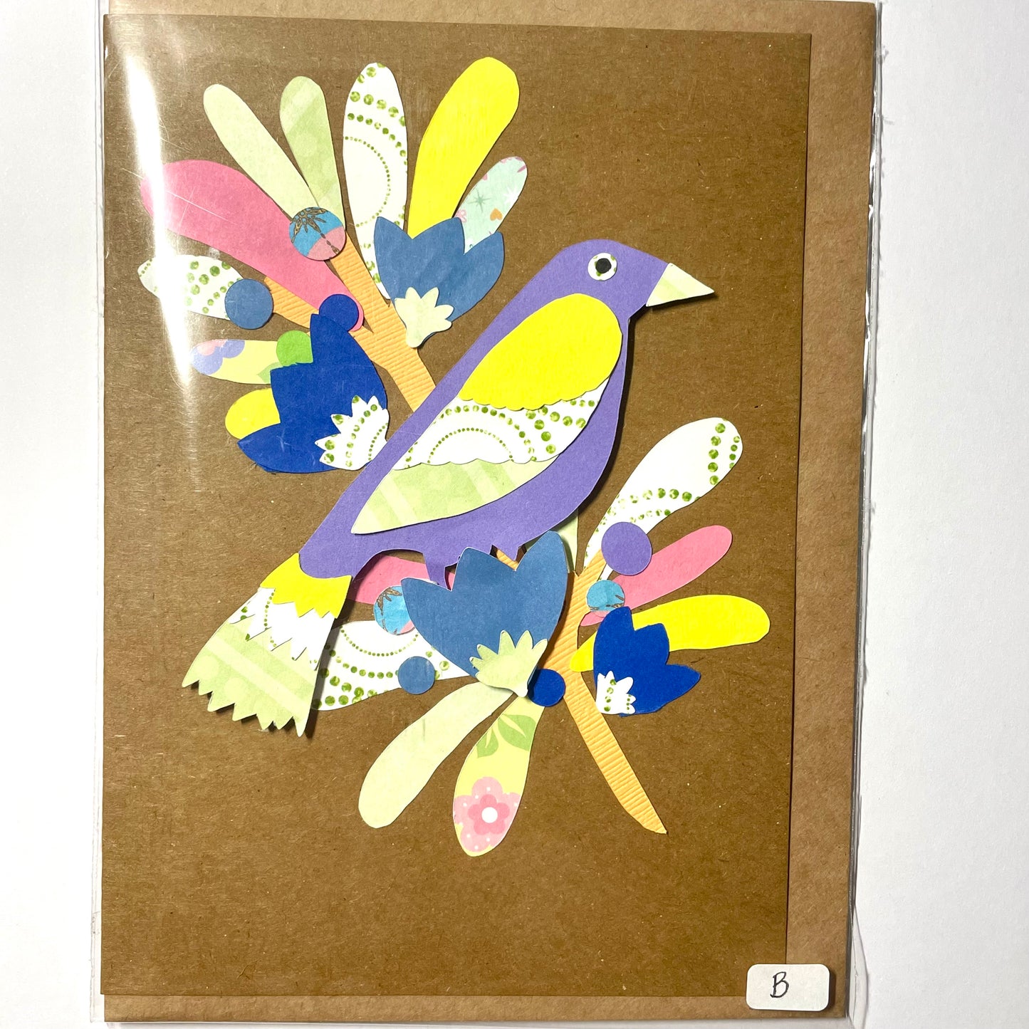 Paper Craft Bird Greeting card