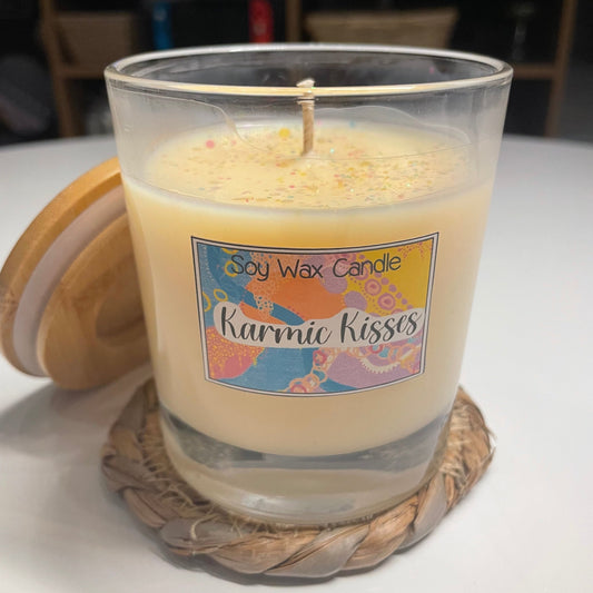 Karmic kisses handmade soy candle