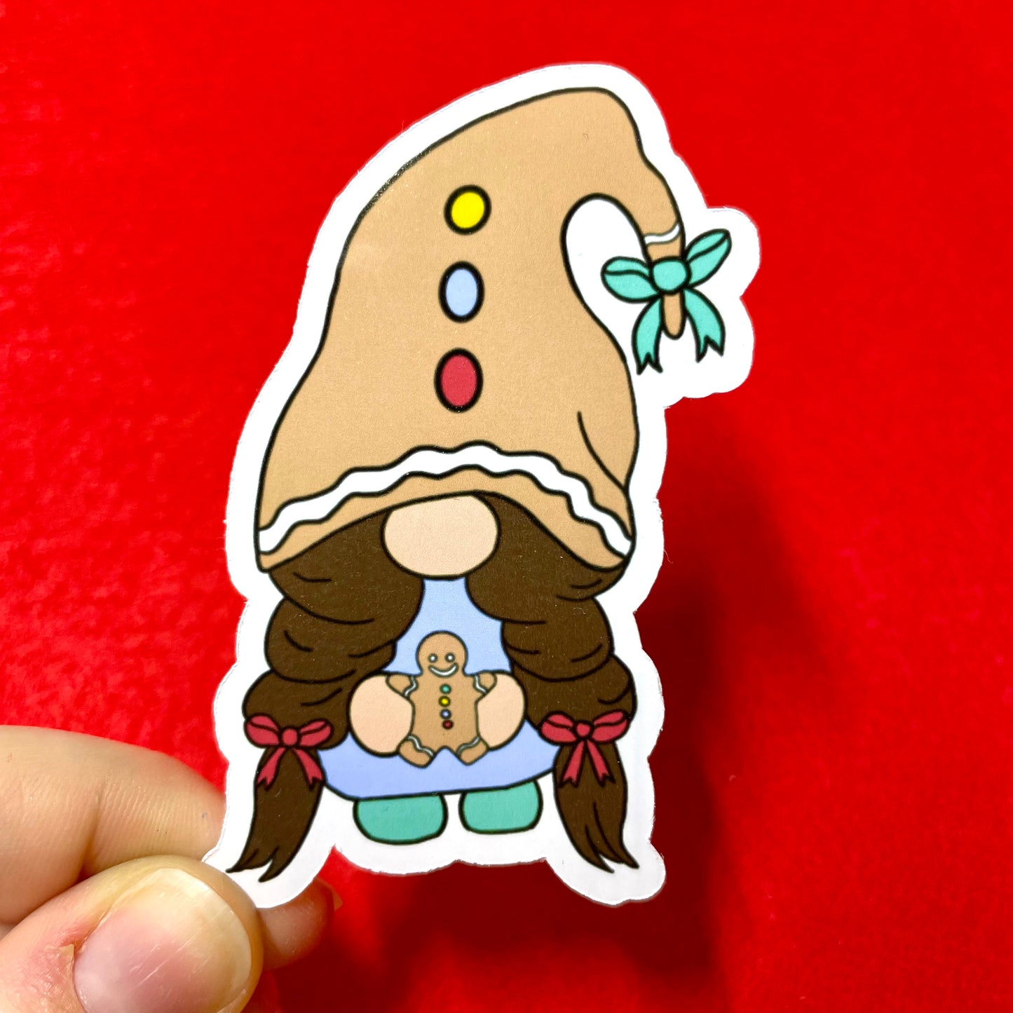 Cute Christmas Gnome Character stickers