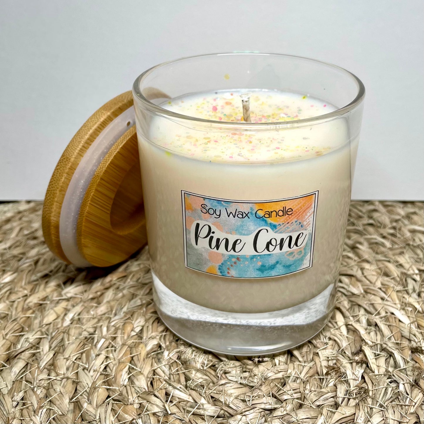 Pine cone handmade soy candle