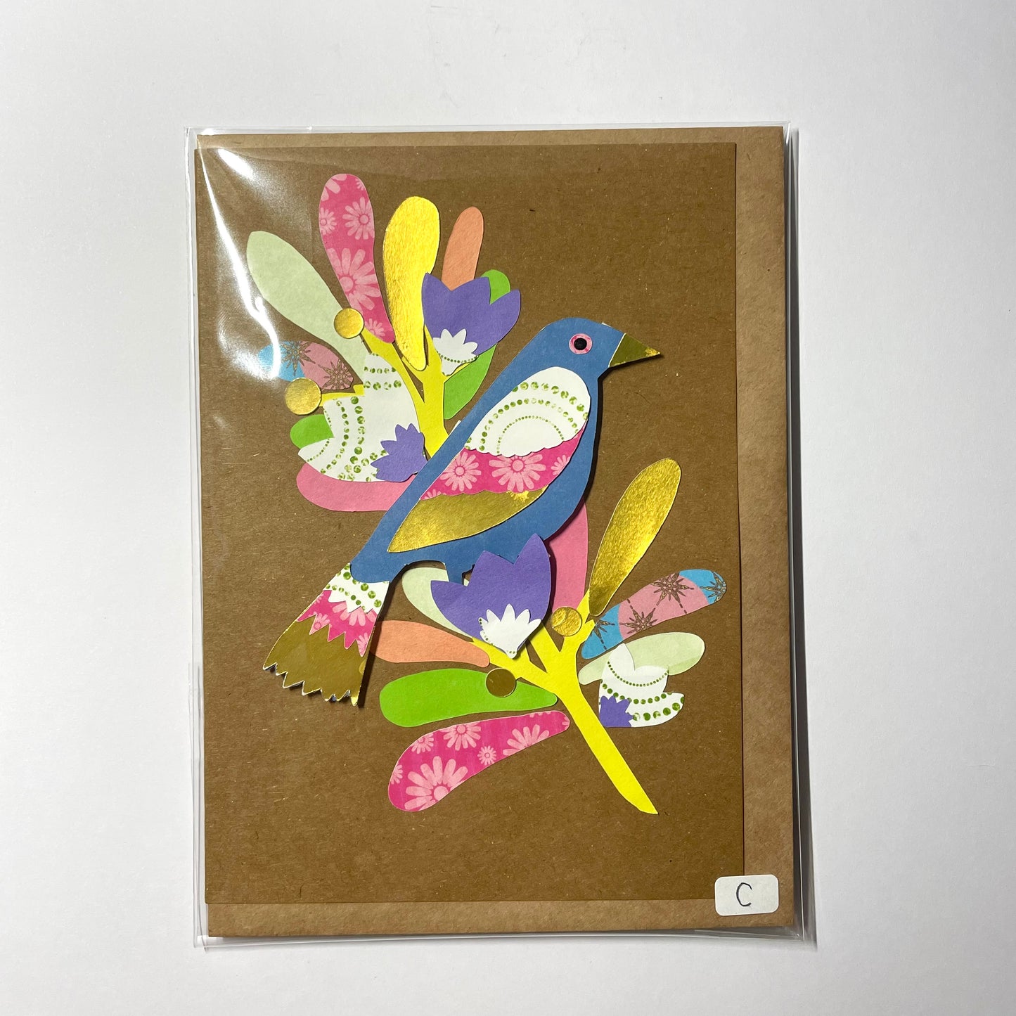 Paper Craft Bird Greeting card