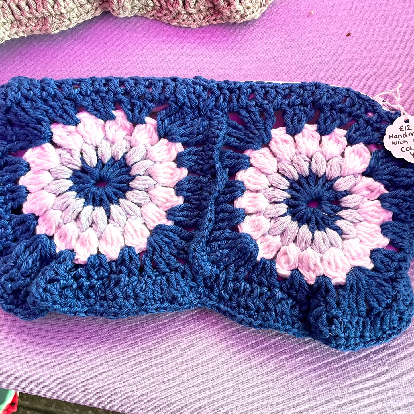 Handmade crochet pencil pouch