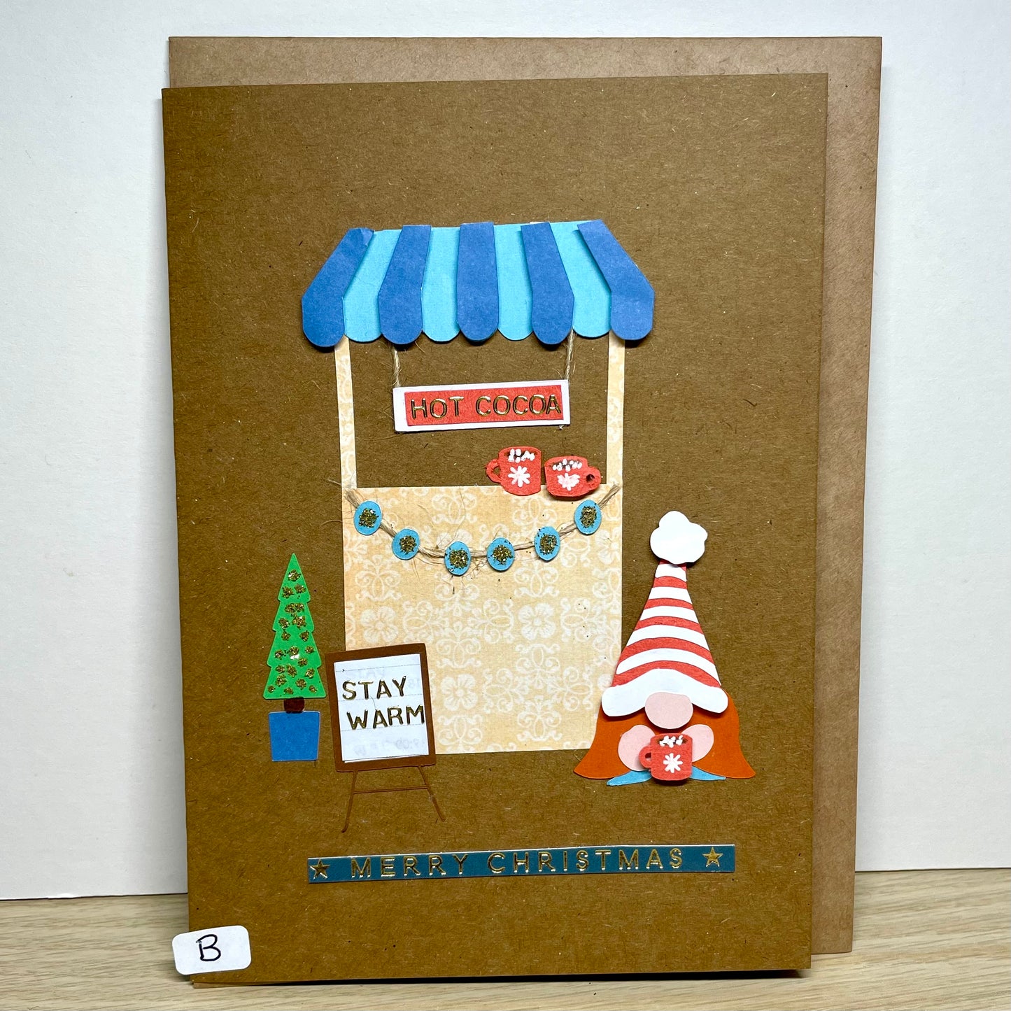 Christmas Gnome Hot Cocoa Greeting card