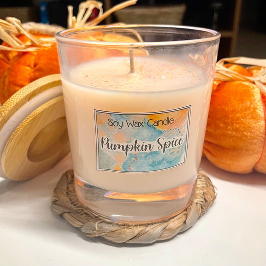 Pumpkin Spice handmade soy candle