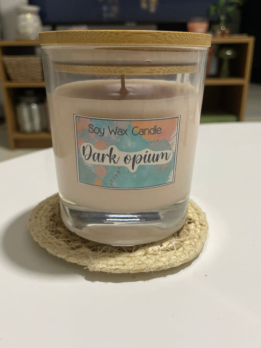 Dark Opium handmade soy candle