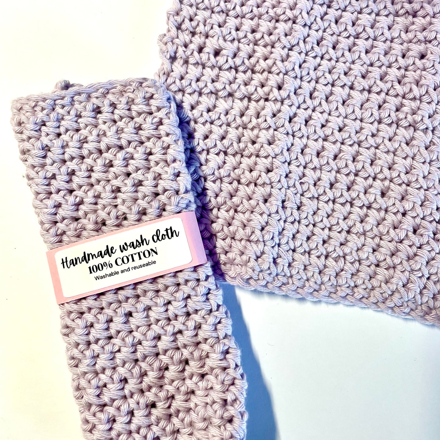 handmade cotton yarn crochet wash cloth