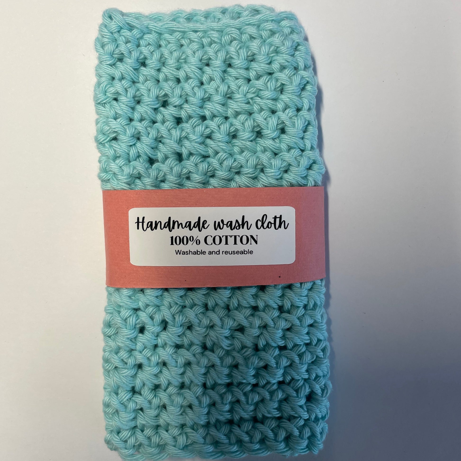 handmade cotton yarn crochet wash cloth