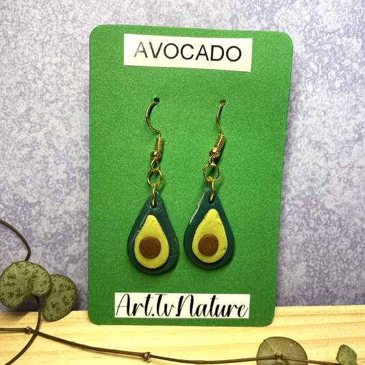 avocado shaped earrings 