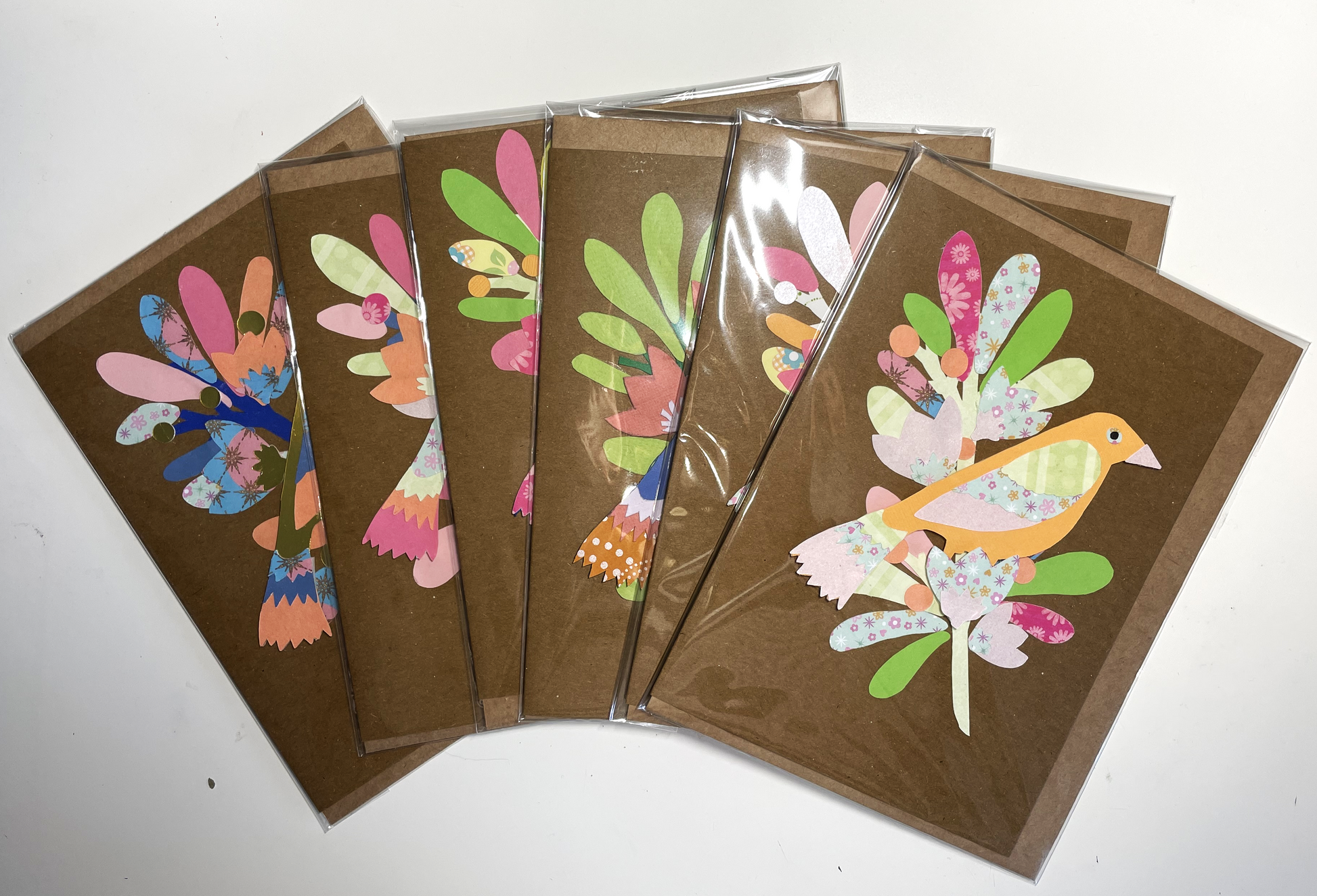 Paper Craft Bird Greeting card