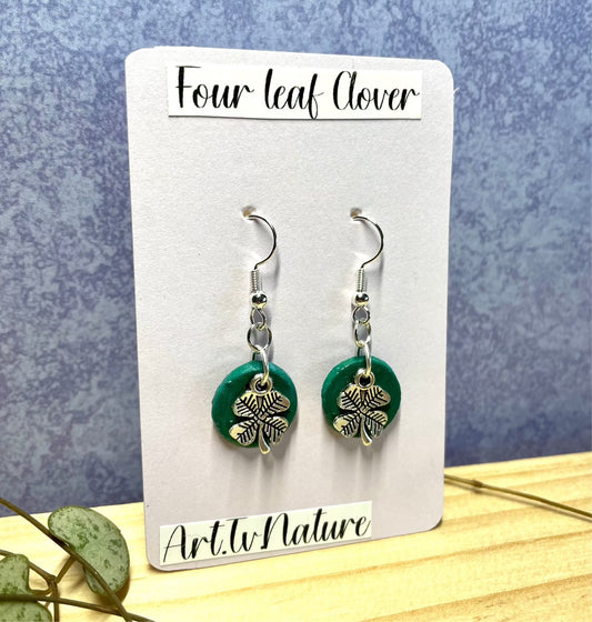 Four leaf clover earrings