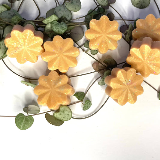 Golden orchids handmade soy wax melts