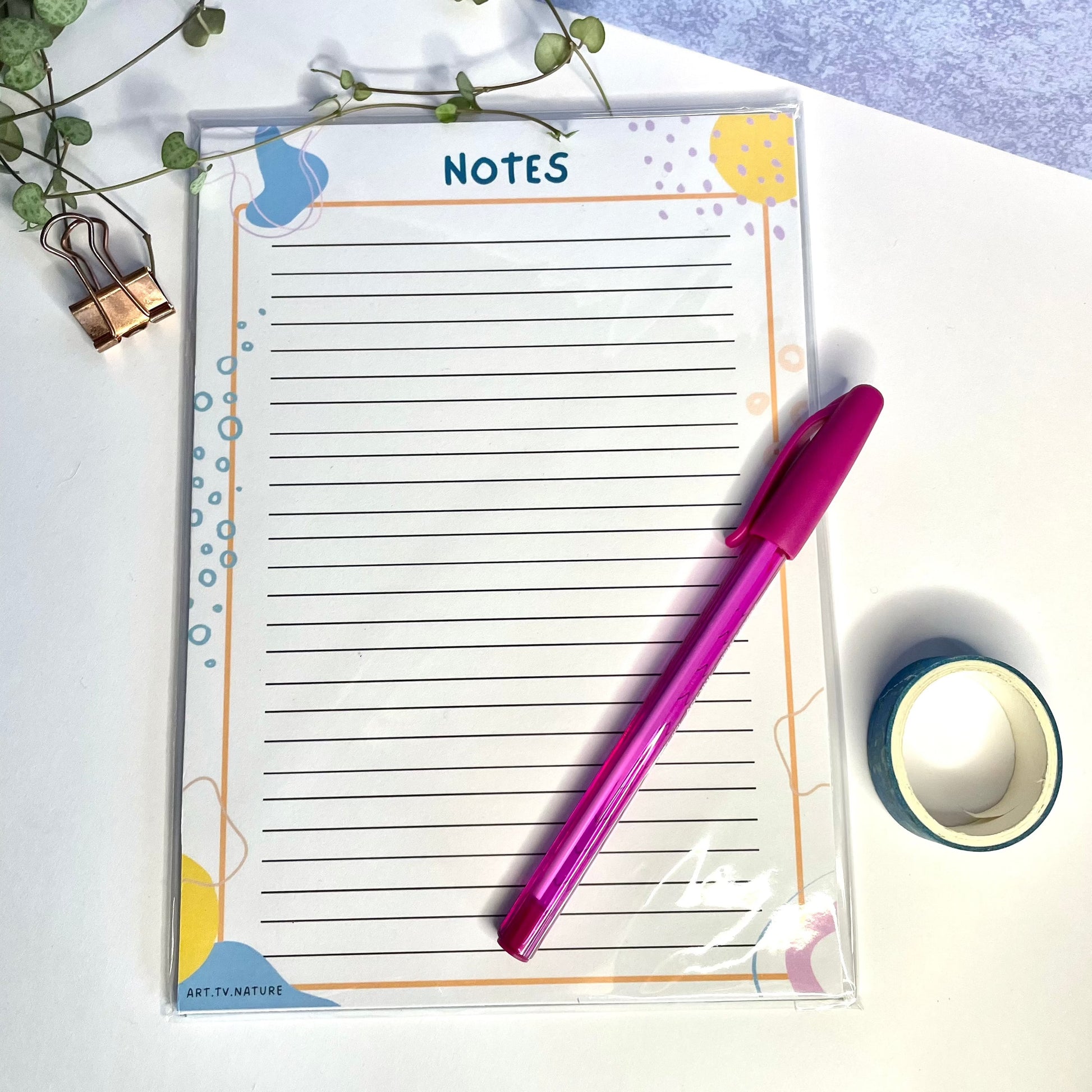 Note pad , 5 x 7 lined notepad