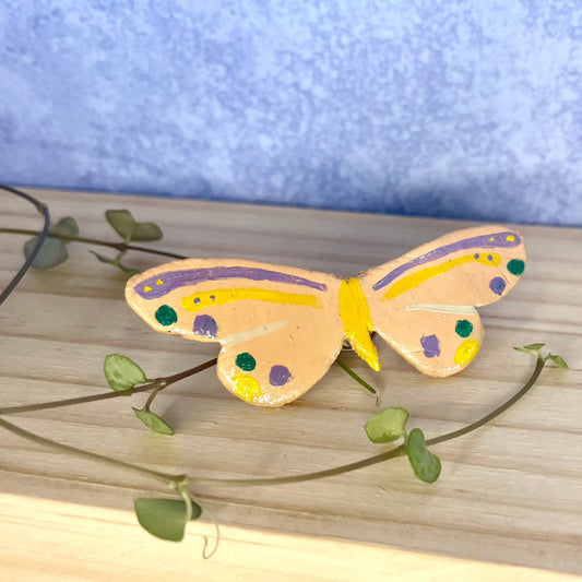 butterfly clay pin